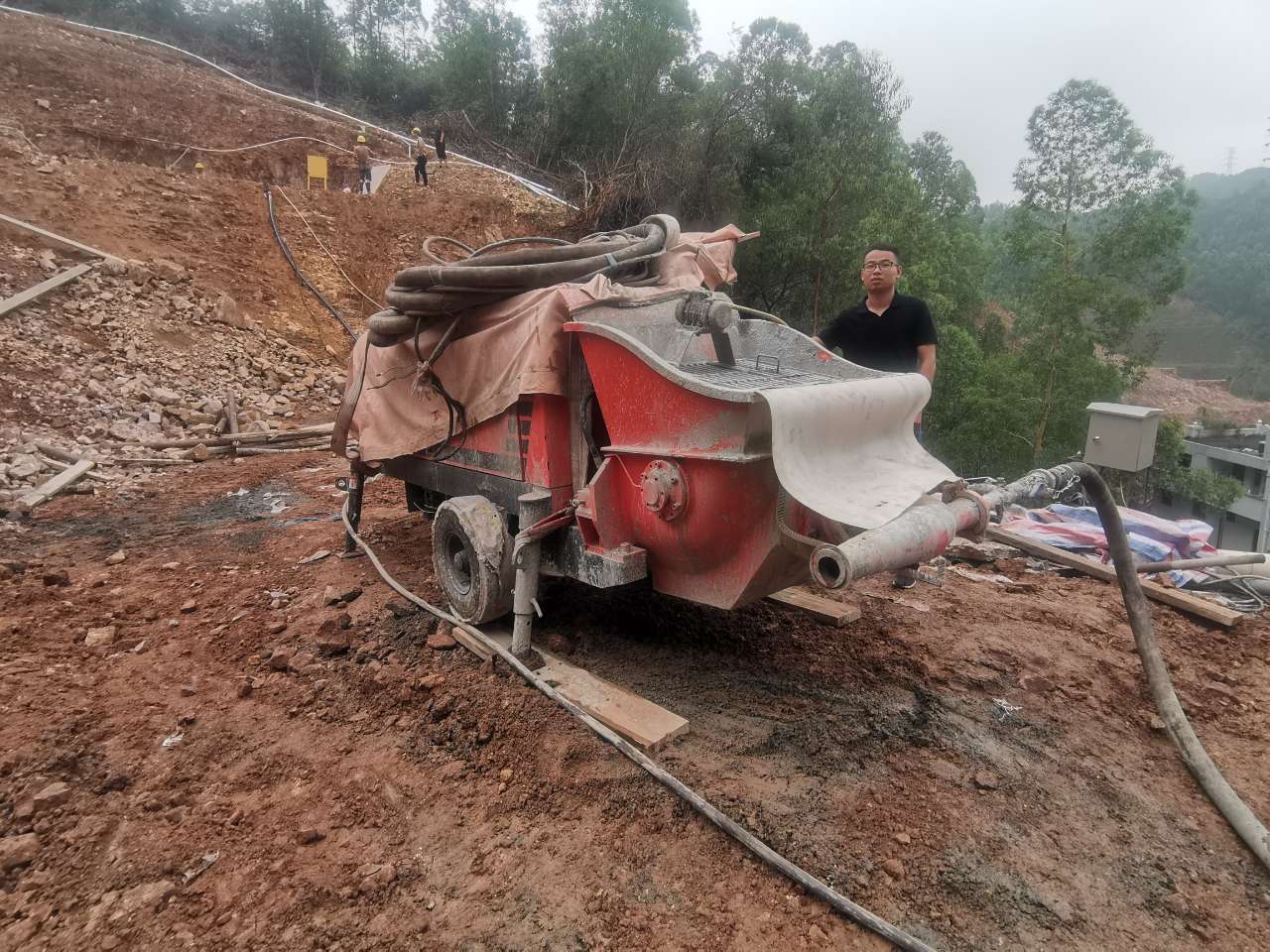 混凝土泵 濕噴機 濕噴臺車