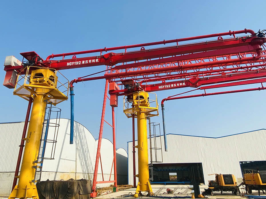 水平式液壓布料機